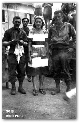 Liberation celebration Montcerf, France Aug. 27, 1944